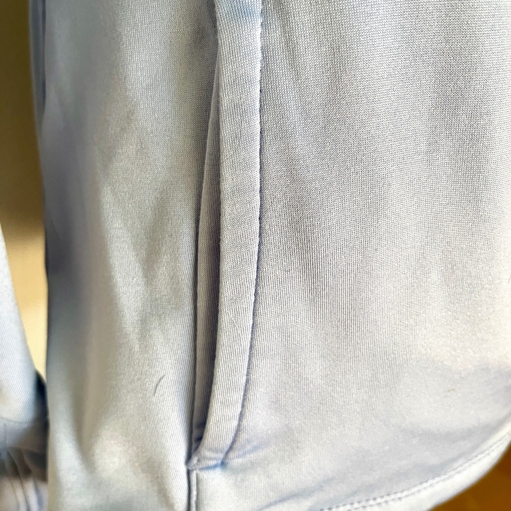 Apana Women's Soft Blue Zip-Up Jacket - Picture 6 of 7